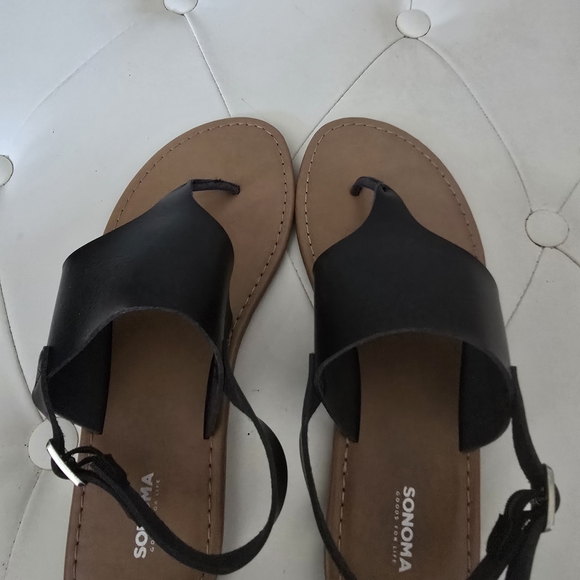 Sonoma Women's Black and Brown Sandals - Picture 1 of 2